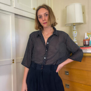 Pretty Polka Dot Button-Up